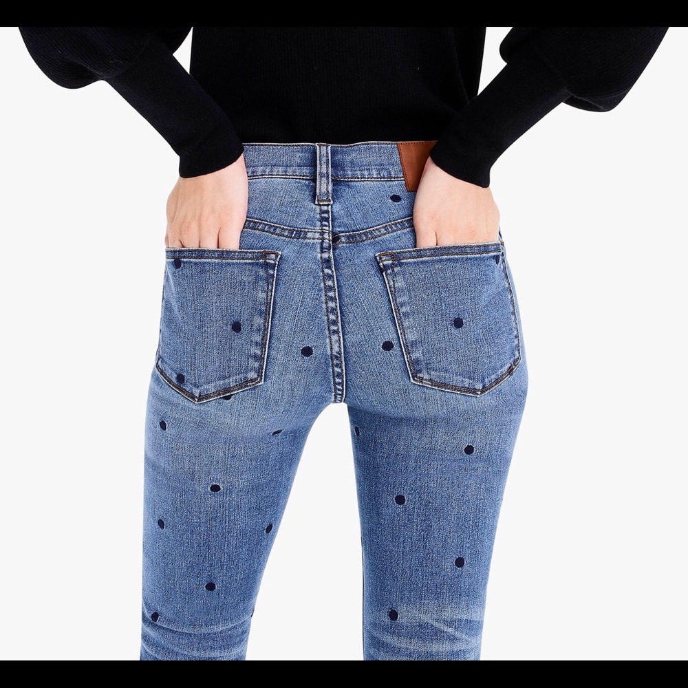 Jcrew Polka Dot Jeans